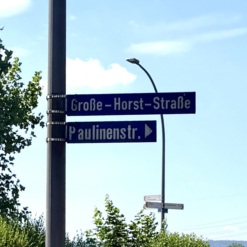 ... auch die Große-Horst-Strasse ...