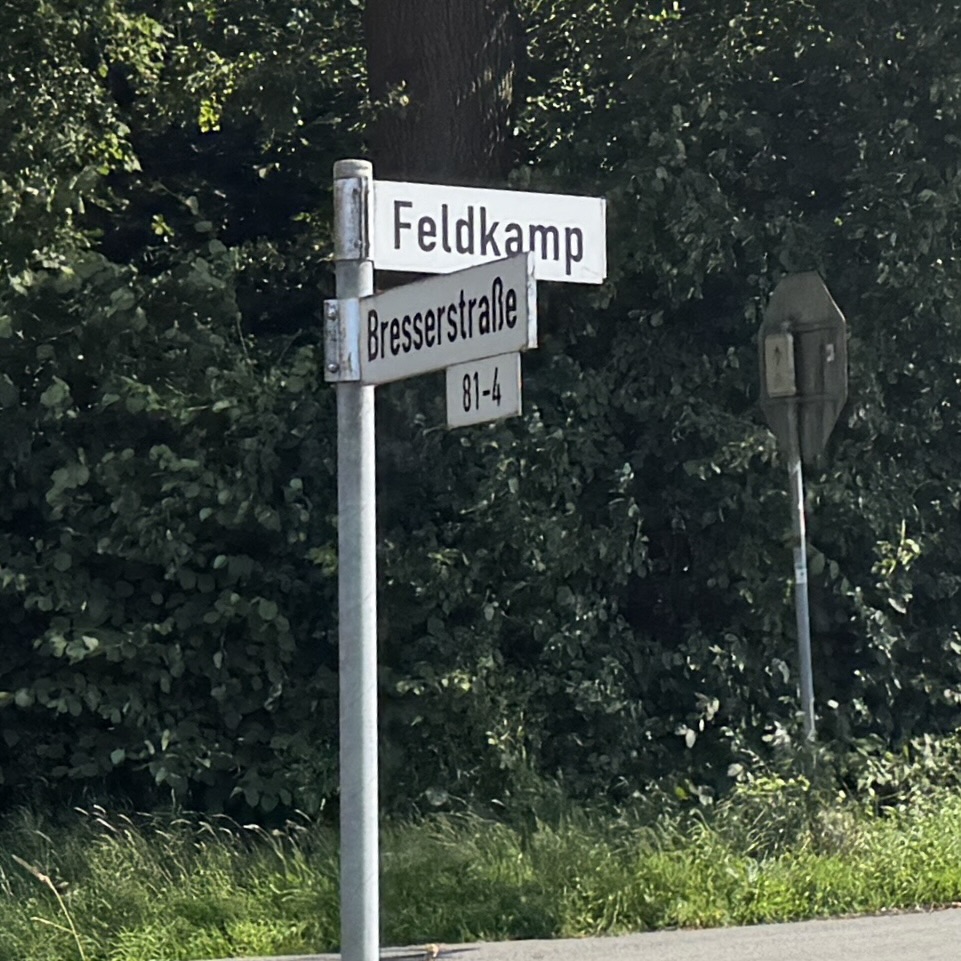 Wir befuhren nicht nur die Feldkamp-Straße ..